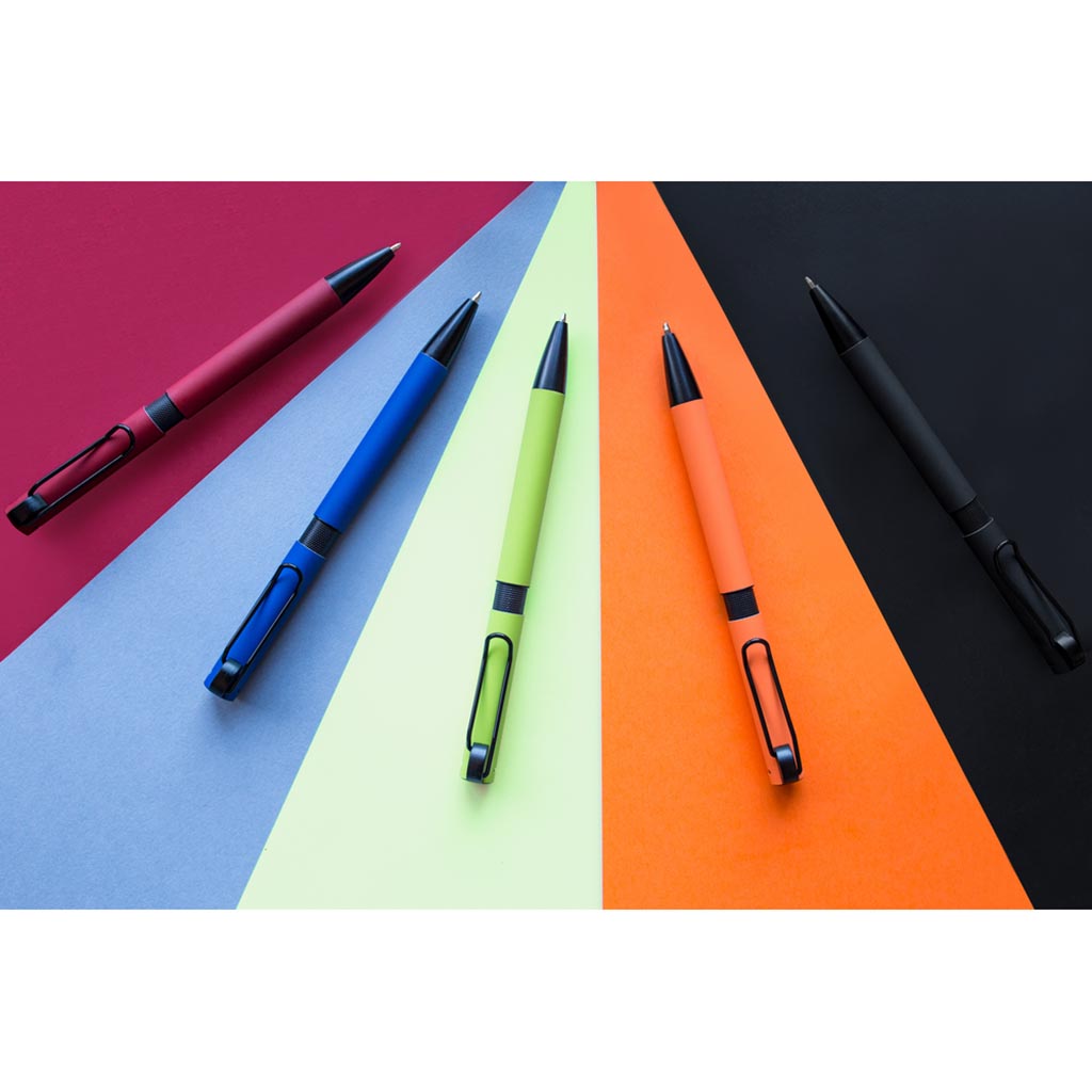 Stylo bille corp color et clip 